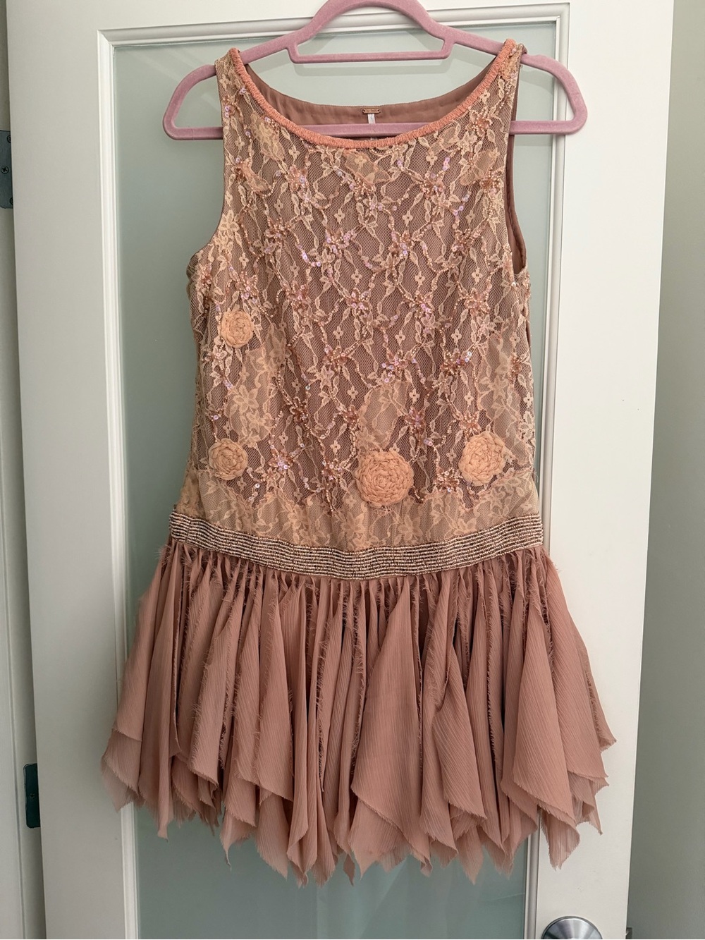 Women’s Rose & Chiffon Party Dress